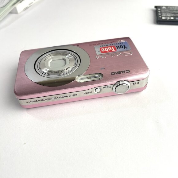 Pink Digital Camera - CASIO EXILIM EX-Z80  w Battery & Charger  3x Optical Zoom - Picture 6 of 16
